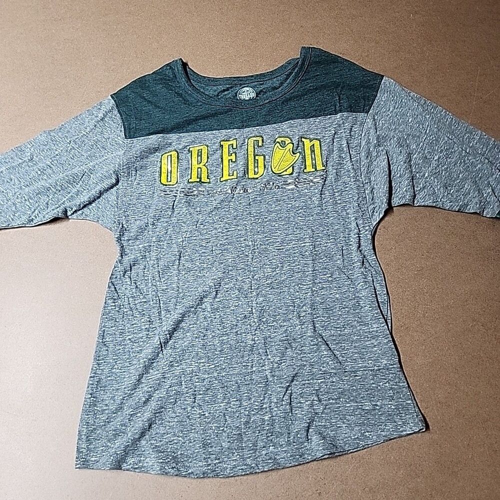 Women's Streetwear Oregon Ducks T Shirt S Gray College Football NCAA Athletic